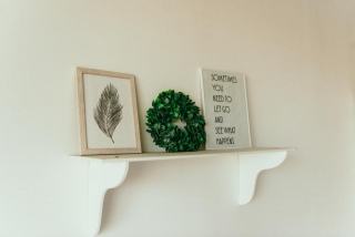 Cadre en bois naturel à décor de feuilles : sélection